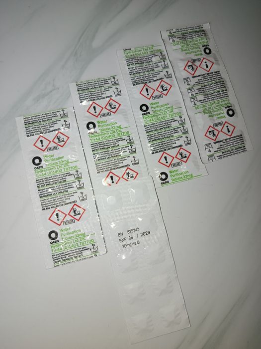 Таблетки для води знезаражуючі