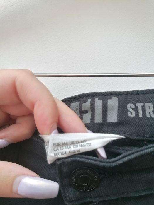 Calças de Ganga Pretas de Rapaz