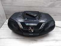 Radio Boombox PHILIPS Cd Audio MP3 USB Kaseta Pilot Mocne