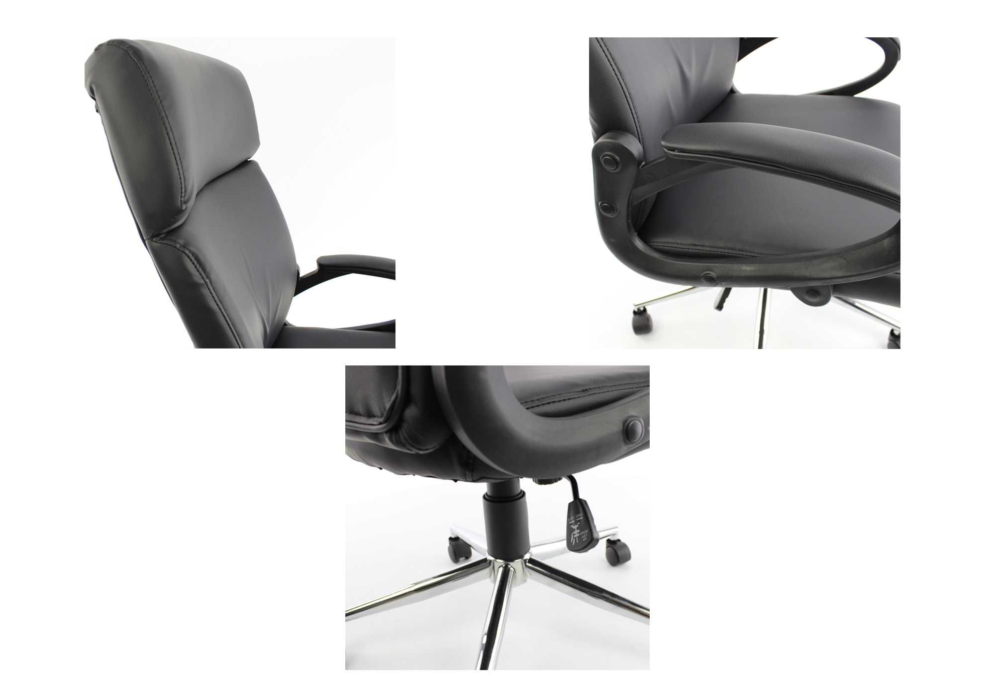 Fotel biurowy krzesło obrotowe szefa reg. wysokości opcja bujania