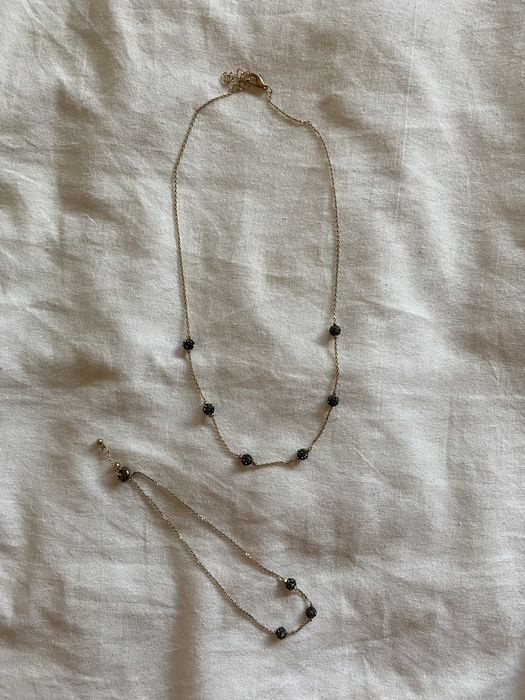 Conjunto colar e pulseira