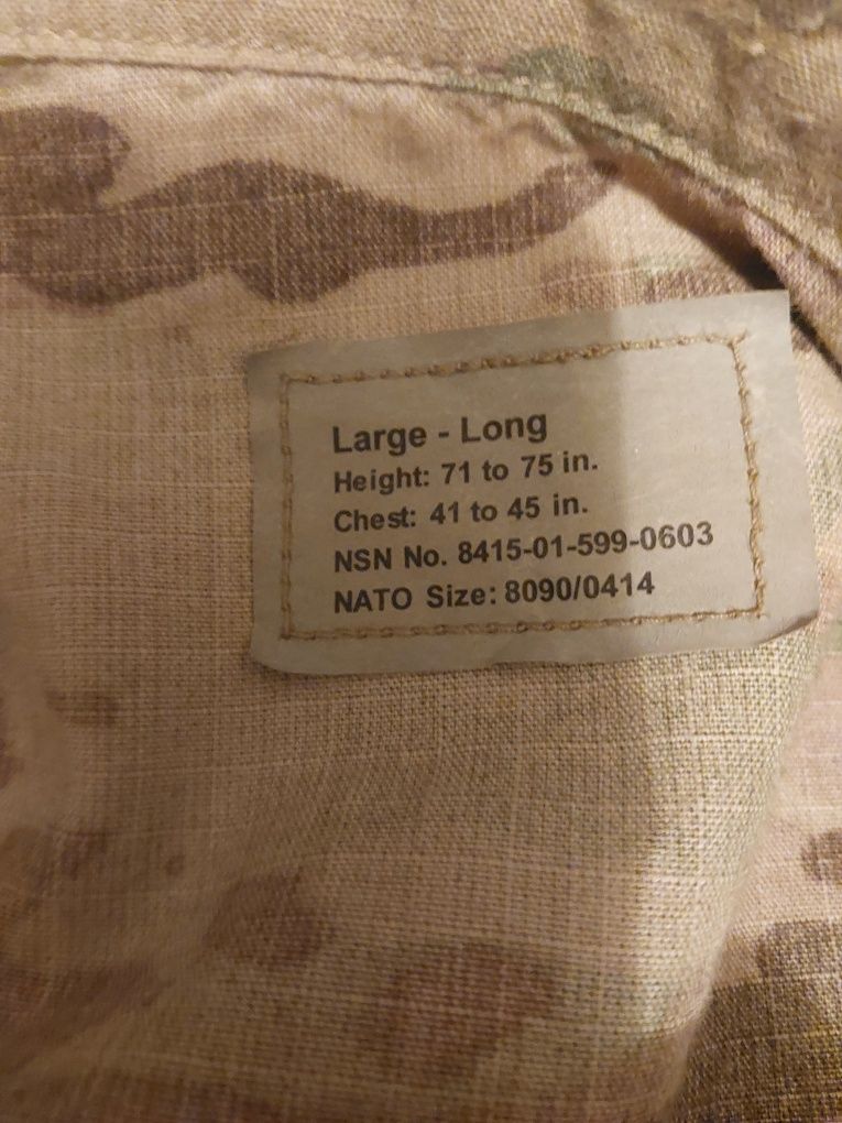 Mundur US Army multicam spider large long kontrakt.