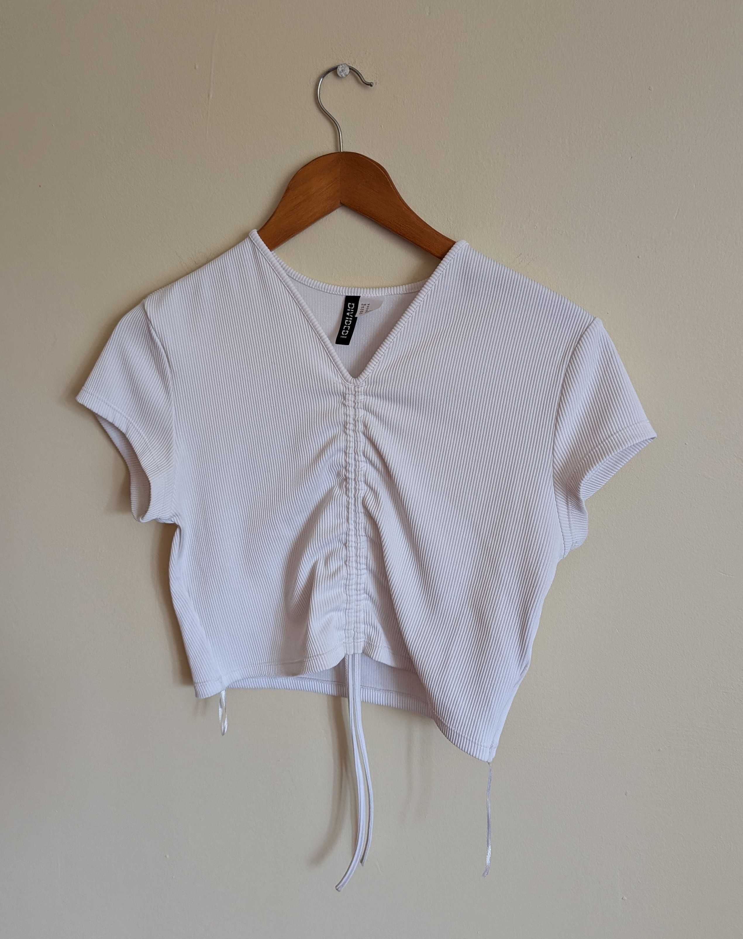 Biała bluzka H&M S [36]