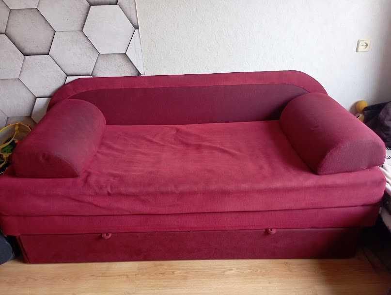 Тахта, диван Даніро Парма розкладна, з нішею та подушками- підлокотник