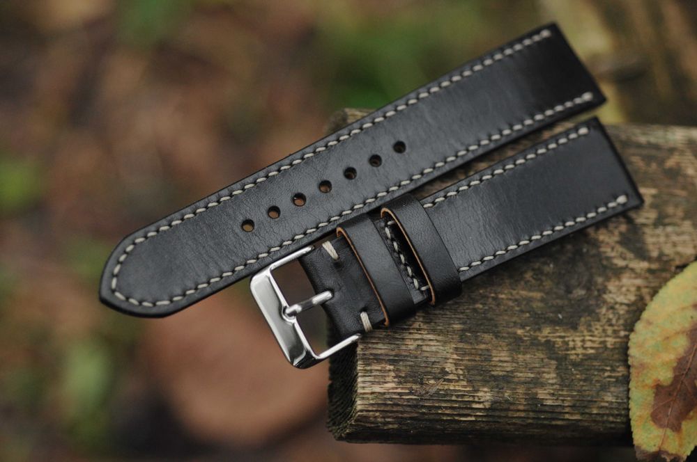 Ремешок для часов 22 мм Браслет ручной работы кожаный Ремінець
