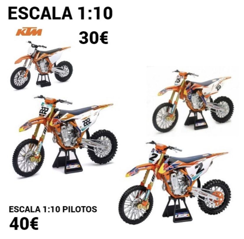 Miniaturas motos Motocross