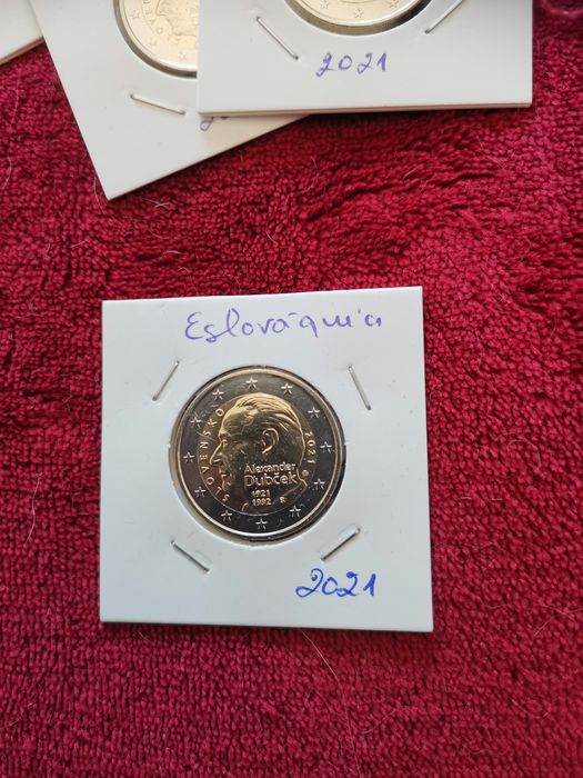 Moeda UNC comemorativa de 2€ Eslováquia 2021