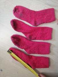 теплі шкарпетки шерсть ангорка натуральні червоні 15-16 см 5-9 років