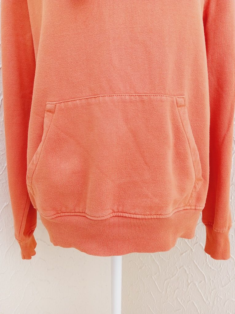 Sweat-shirt com capuz - laranja - M - C&A