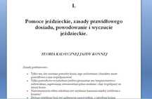 Notatki - Kurs Instruktora Jazdy Konnej