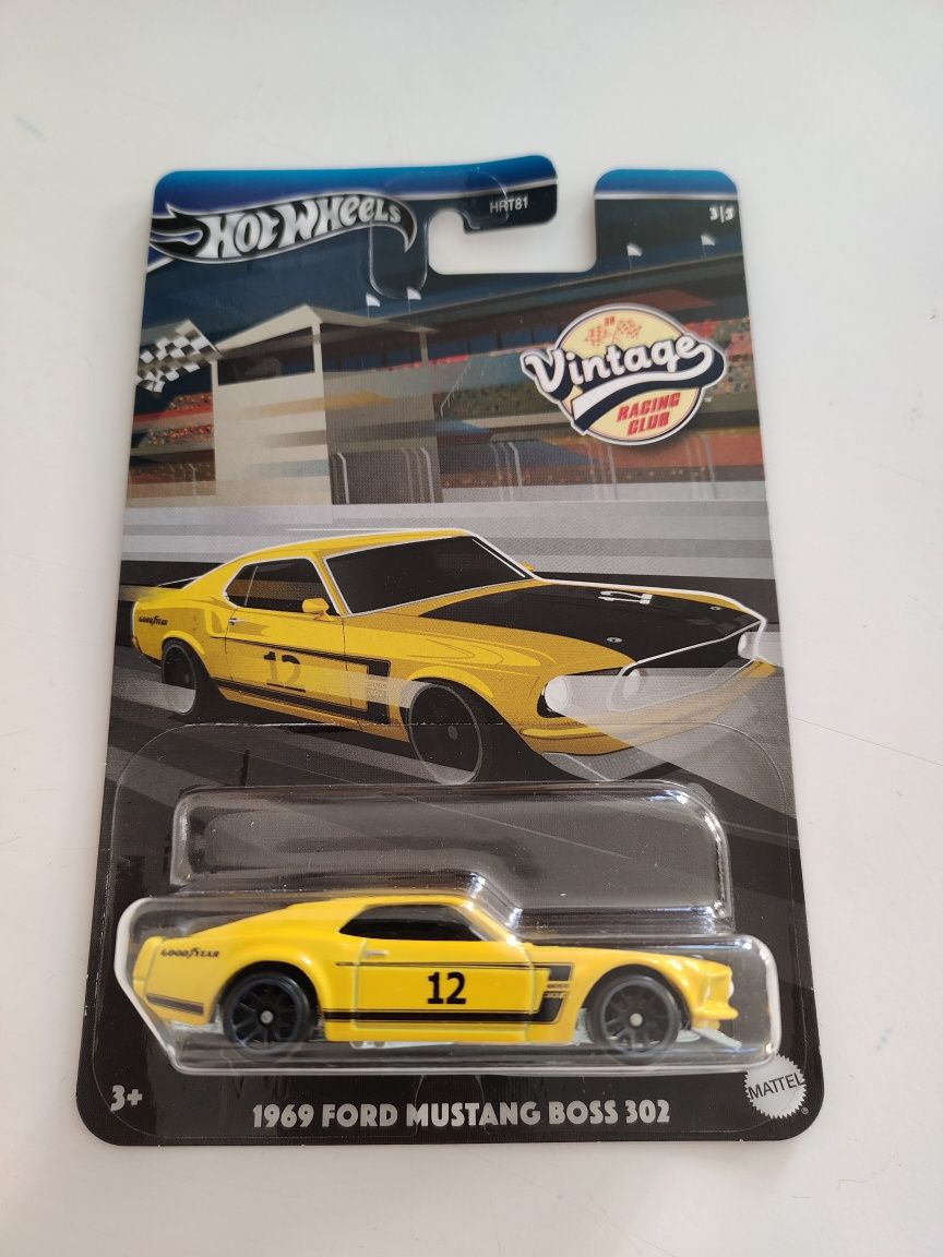 1969 Ford Mustang Boss 302 Vintage Racing Club Hot Wheels GoodYear