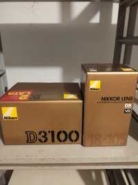 Nikon D3100 plus obiektyw nikkor D3100