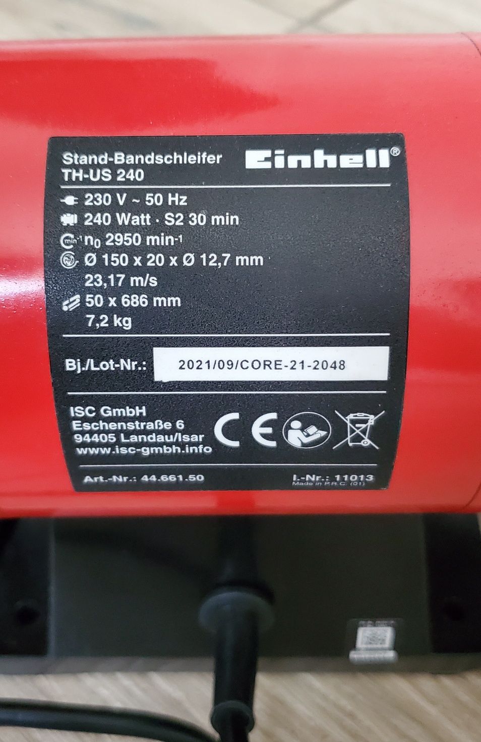 Szliferka stołwa EINHELL model TH-US 240 O MOCY 240 W