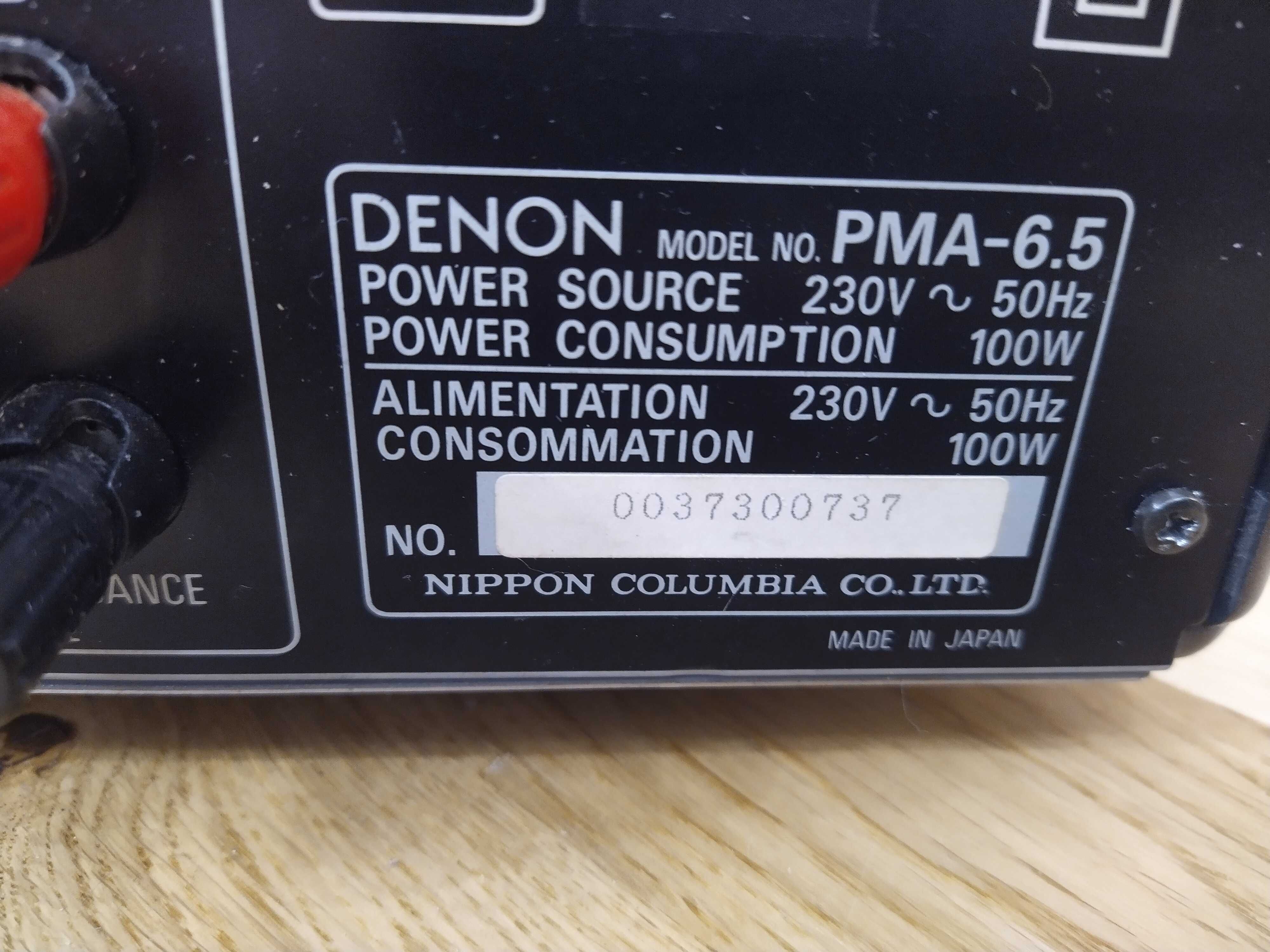 Усилитель Denon PMA 6.5 пульт паспорт