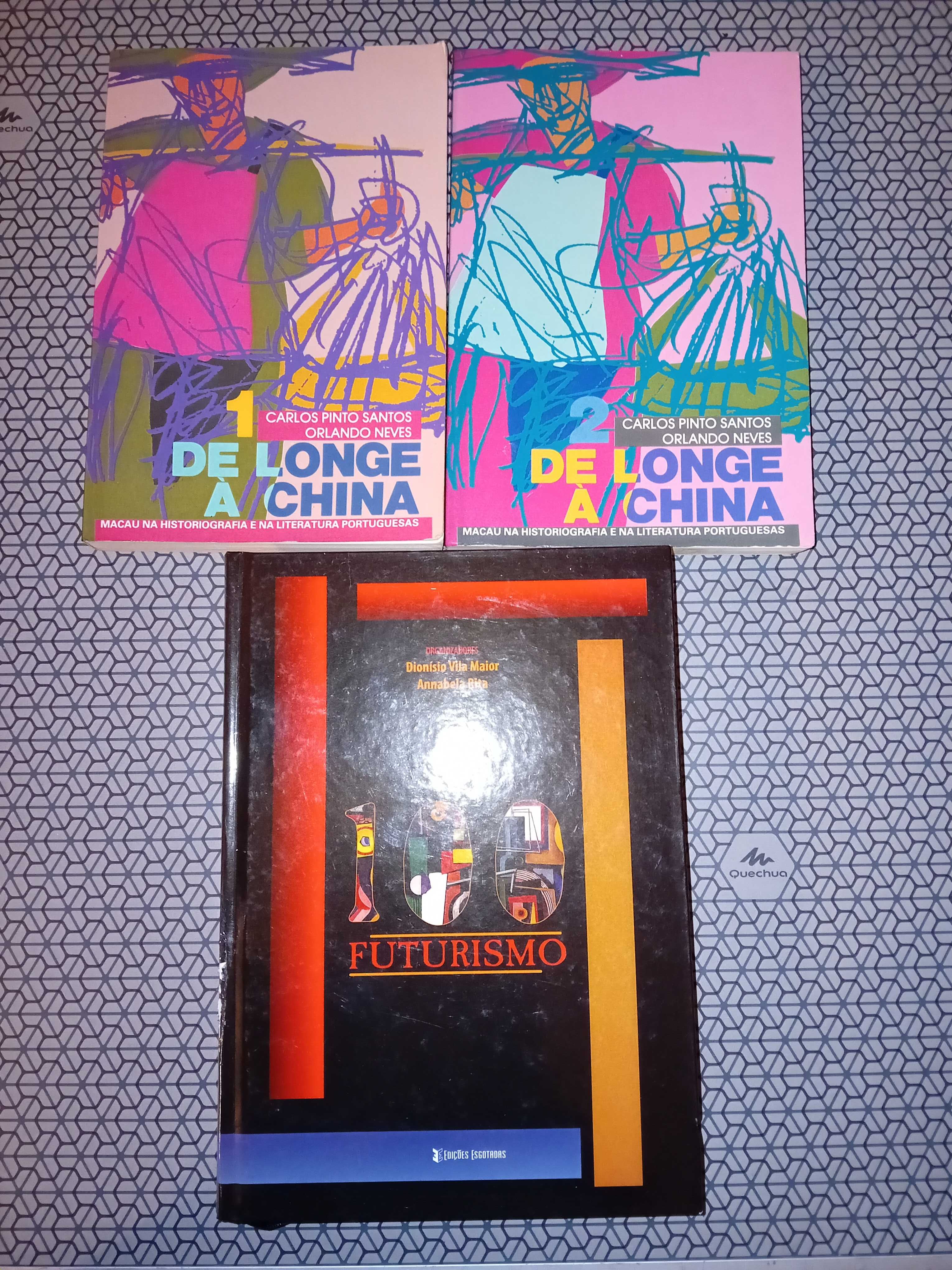 Livros De Longe a China Vol. 1 e 2 e 100 Futurismo.