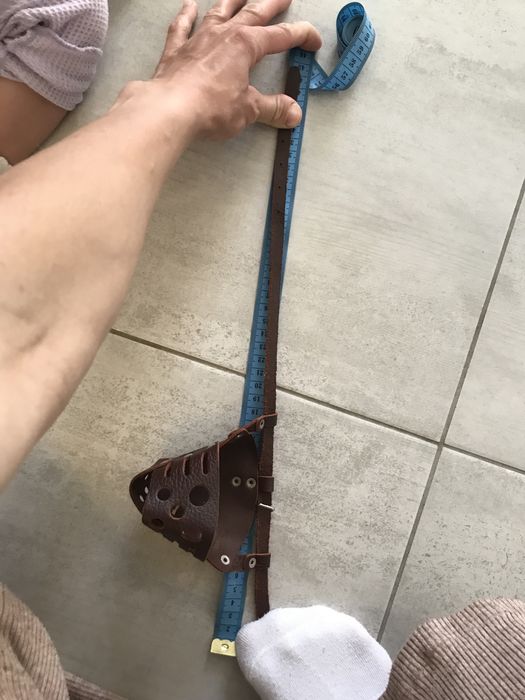 Намордник собачий шкіряний