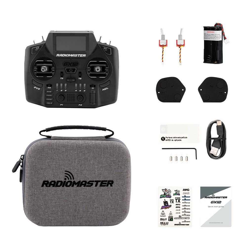 RadioMaster GX12 + акумулятор 5000 mah Dual-Band Gemini-X, TX12, Boxer
