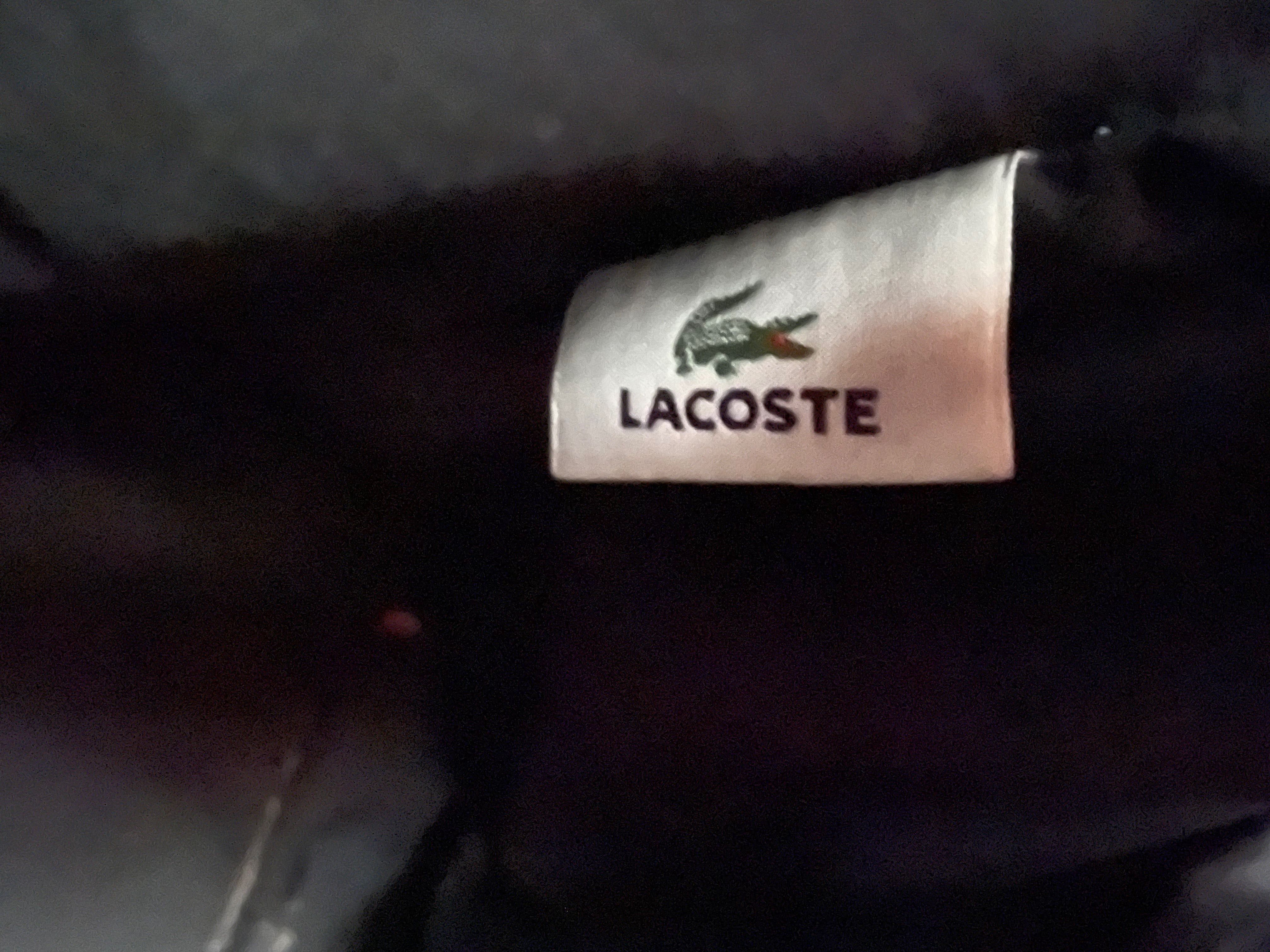 Mala preta  vintage Lacoste