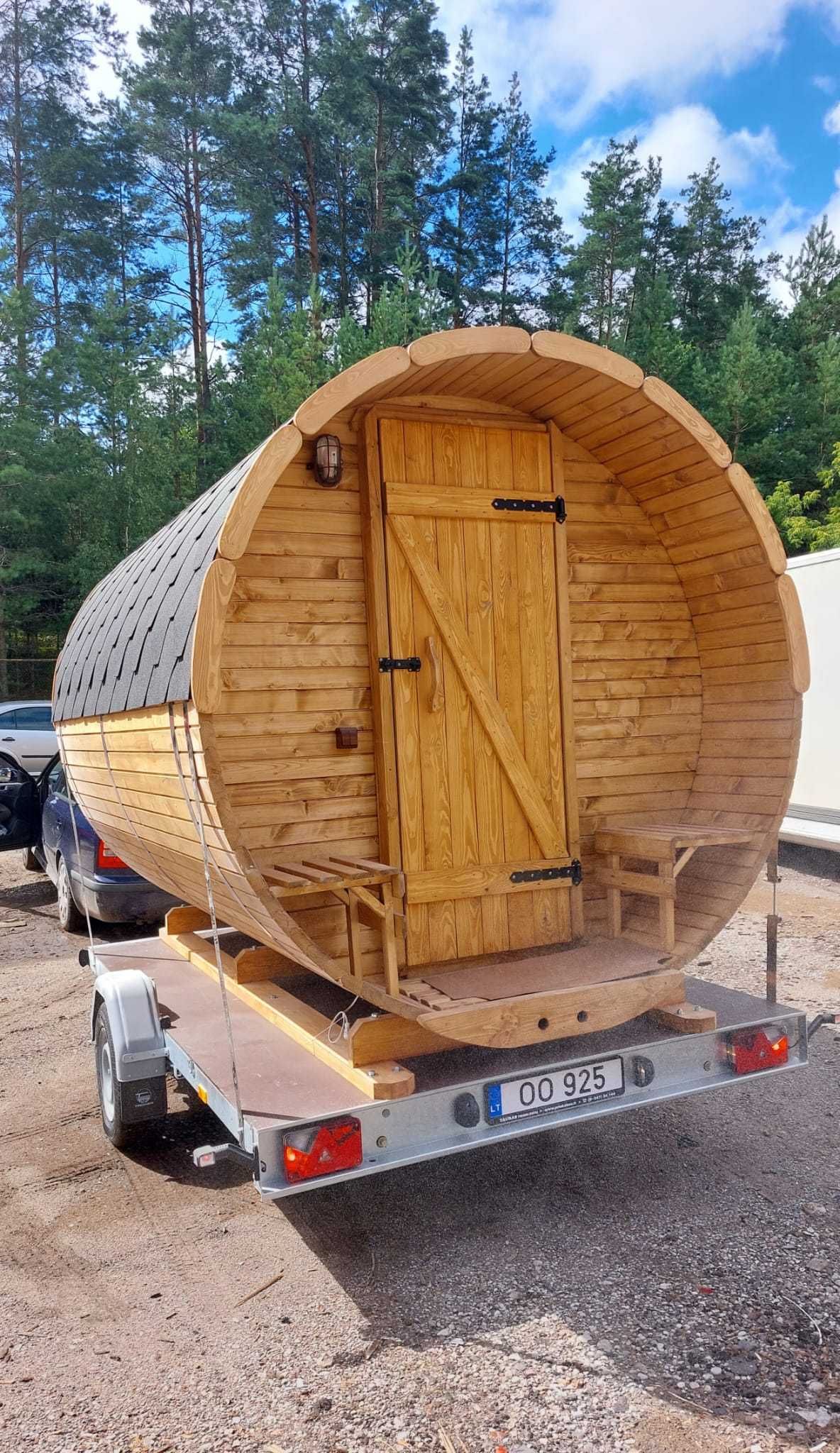 Mobilna Sauna Ogrodowa Sauny Beczki Balie Banie Ruskie Producent LT !