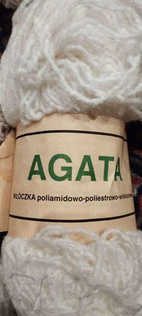 Włóczki Agata 100g 7 motków + 2 duże motki