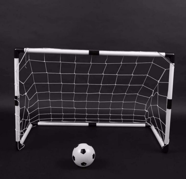 Zestaw piłkarski dla dzieci – bramka + piłka + pompka – 120x80x40 cm