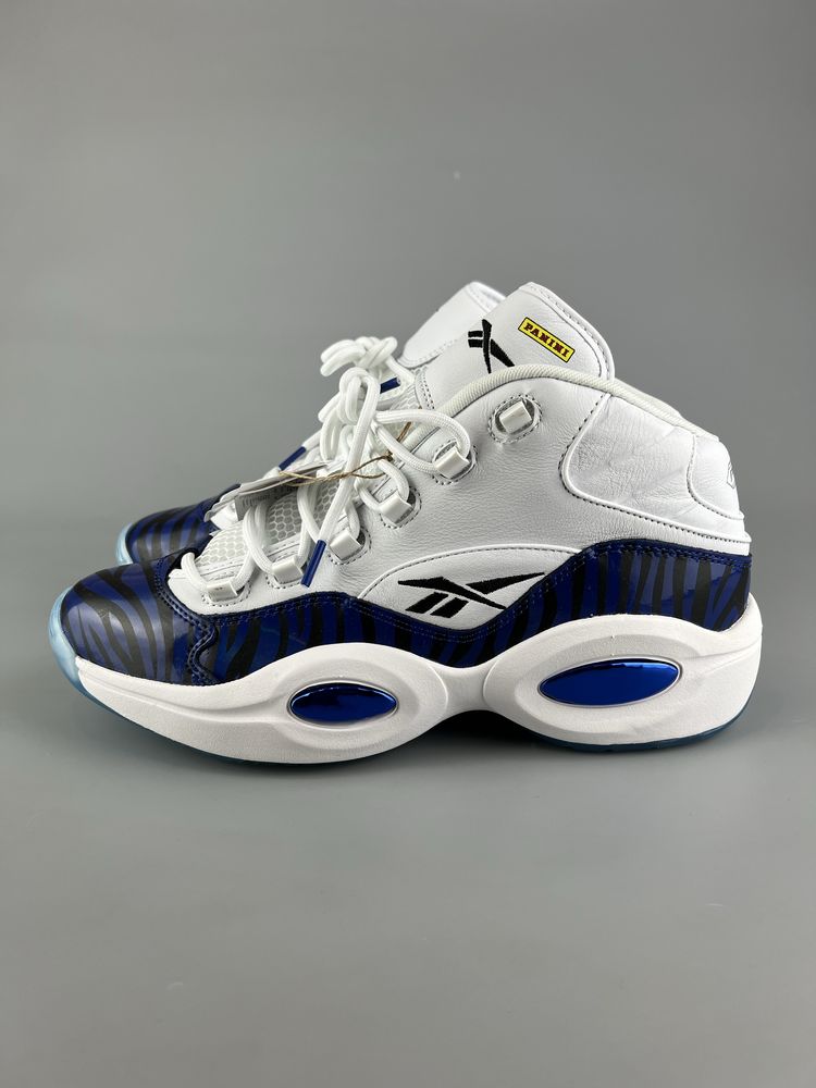 Баскетбольні шкіряні кросівки Reebok Question Mid x Panini Tiger Prizm