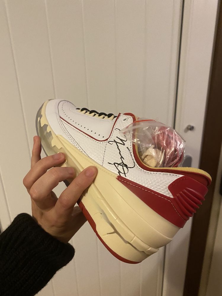 Air Jordan 2 x Off-White Retro Low SP White Red