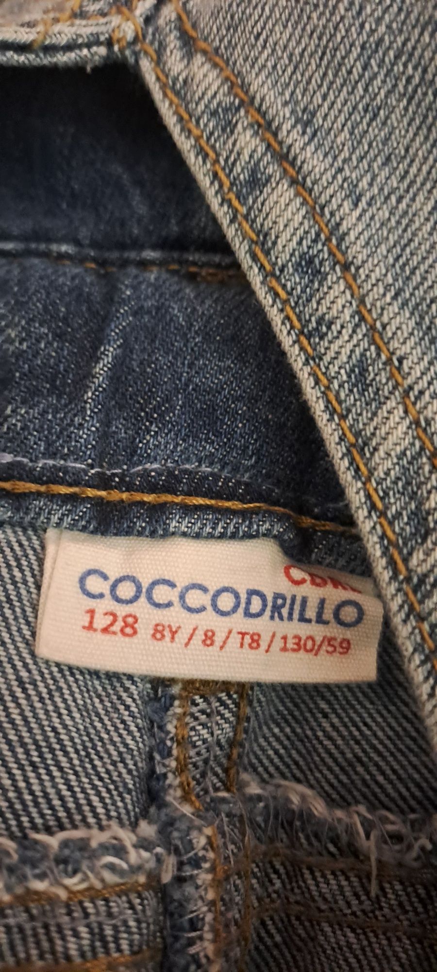 Ogrodniczki dla dziewczynki cocodrillo 128 prawie nówki