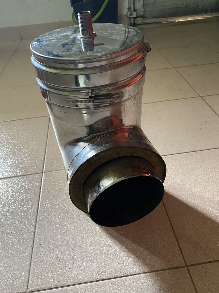 Tubo e T em inox com revestimento