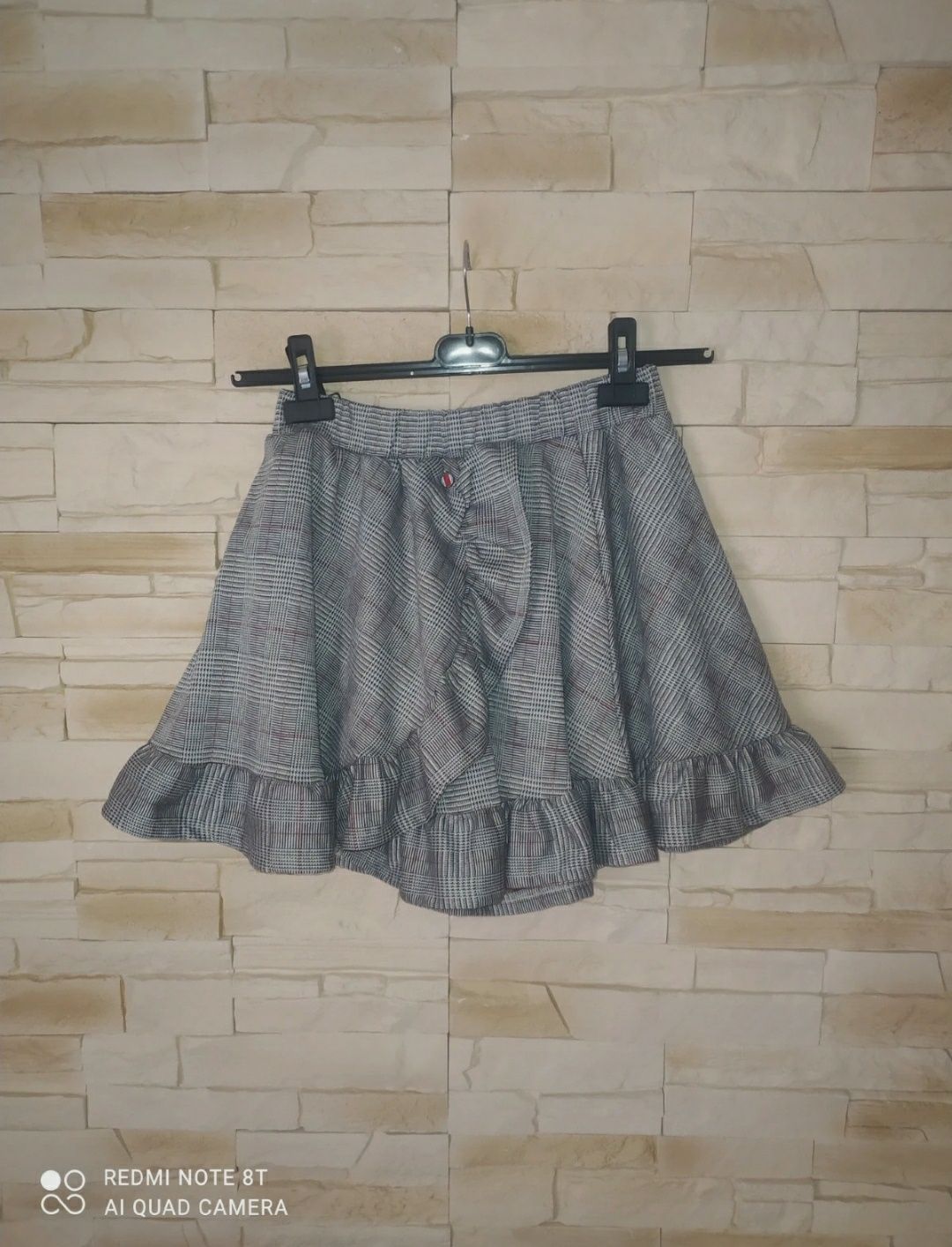 Spódniczka spódnica w kratę z falbanami falbankami Diverse