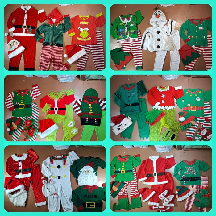 Карнавальний новорічний  костюм  5-7рок. Санта. Ельф. Олаф. Грінч