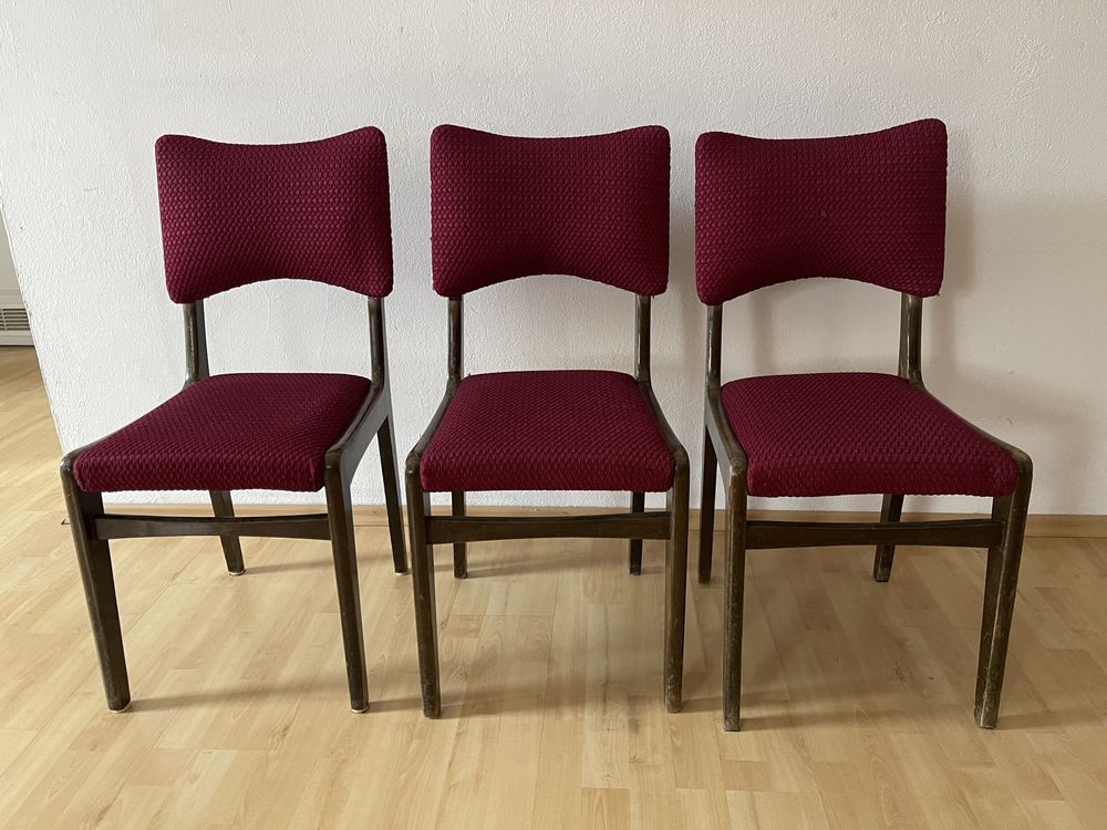 Krzesła PRL 6 sztuk vintage