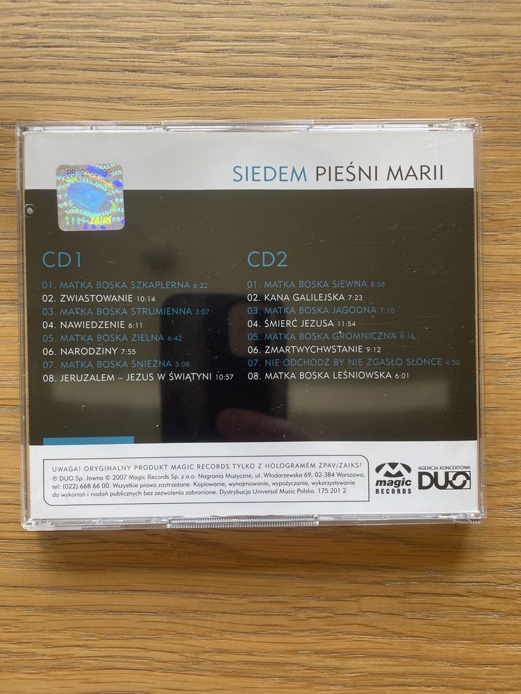 CD Książek & Gliniak - Siedem pieśni Marii