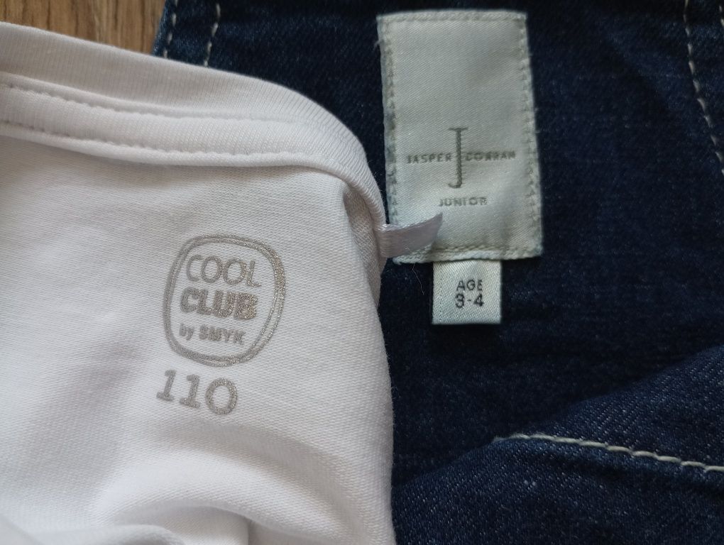 Zestaw 104 Cool Club biała bluzka + sukienka komplet elegancki wyjście
