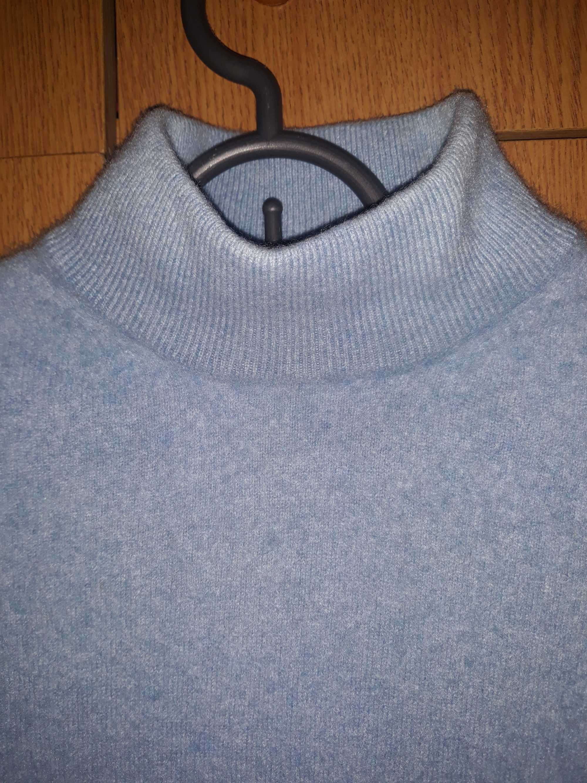 Marks&Spencer кашемировый свитер голубого цвета на 9-10 лет