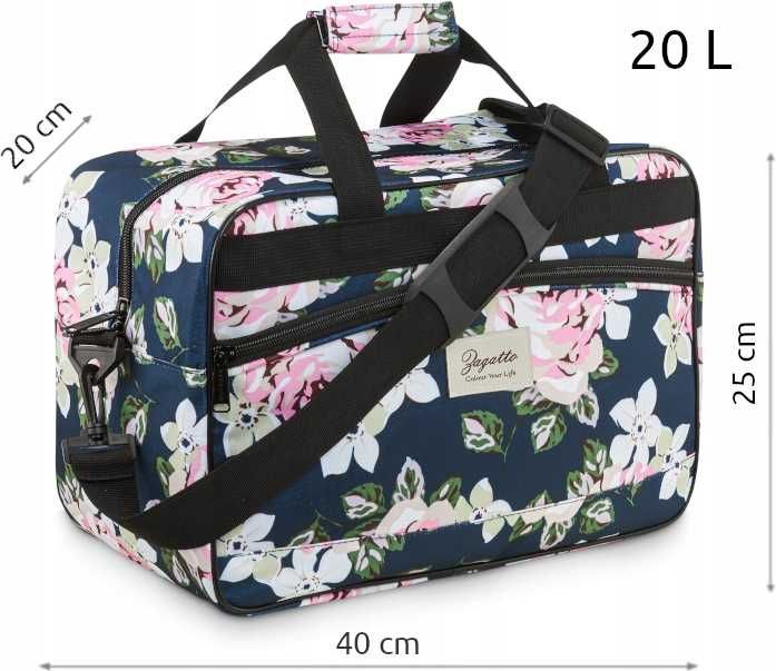 Torba podróżna do samolotu bagaż podręczny RYANAIR WIZZAIR 40x20x25