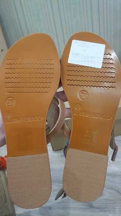 Нові шкіряні натуральна шкіра кожа босоножки-сандалии, въетнамки 39 25