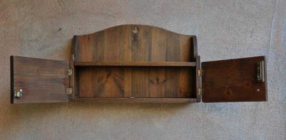 Stara drewniana szafka/półka wisząca, loft, vintage, rustykalna