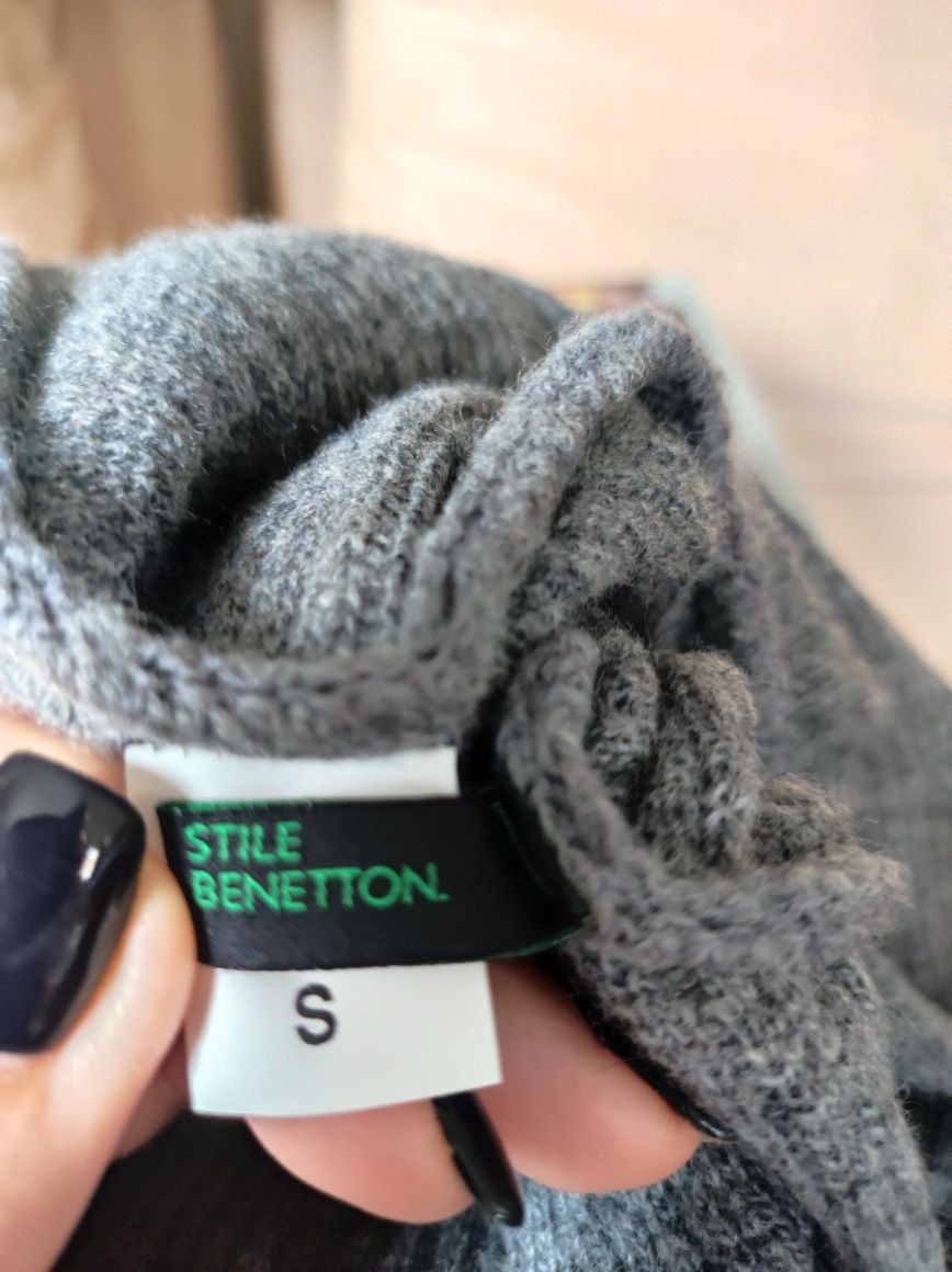 Sukienka szara Stile Benetton r. S