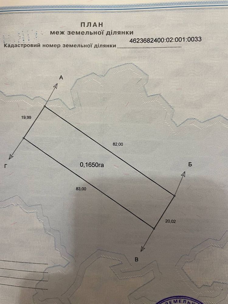 Продам земельну ділянку під будівництво