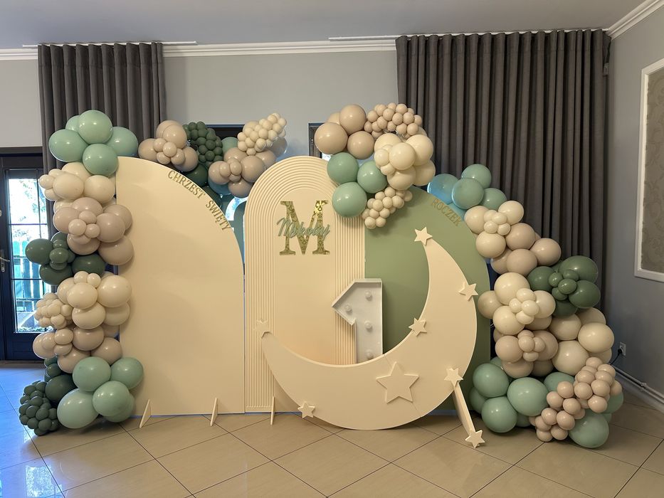 Dekoracja balonowa / balony / dekoracja / chrzest  / roczek / urodziny