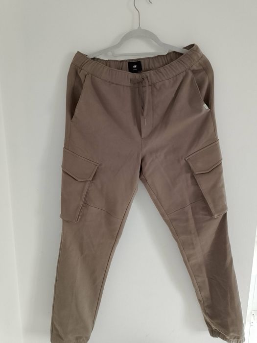 Spodnie męskie H&M rozmiar S Jogger, szare ,nowe