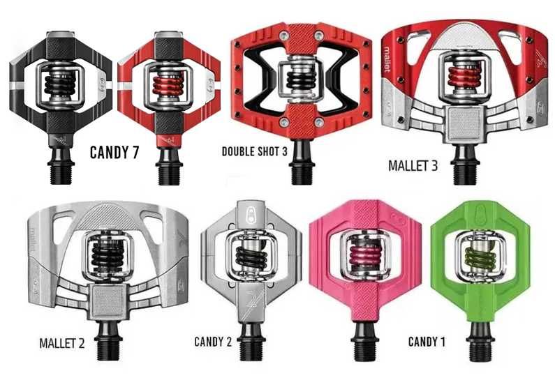 Нові педалі Сrankbrothers Double Shot 3/Mallet 2-3/Candy 1-2/Mallet DH