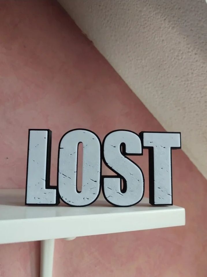 Logótipo Lost em PLA