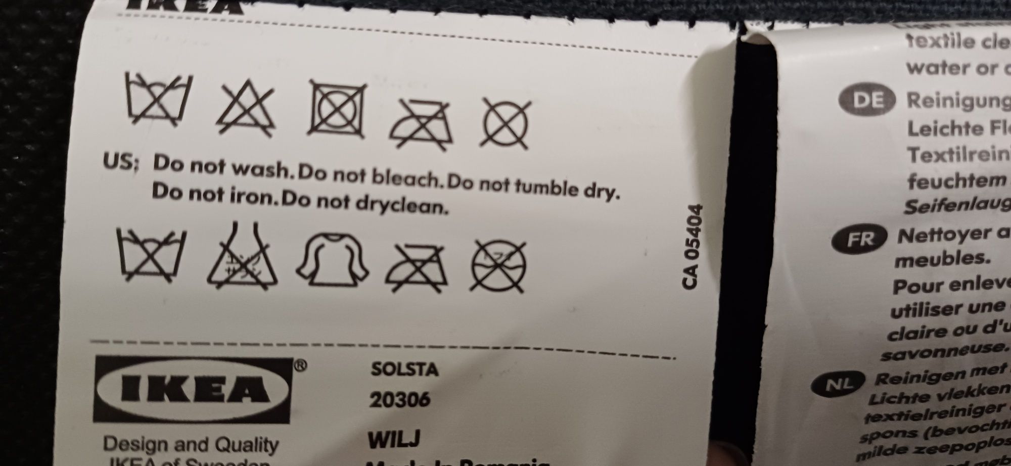 Ikea sofa Solsta z funkcją spania szara