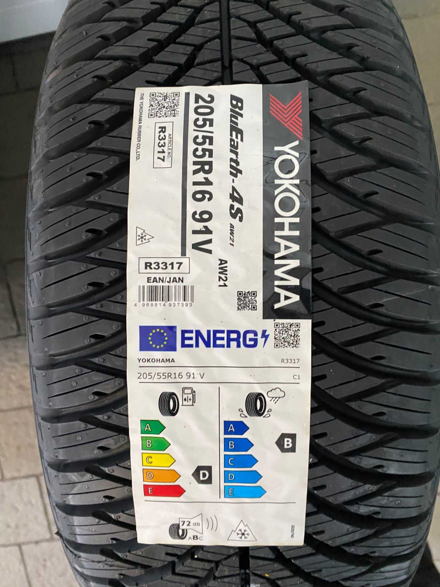 4x 205/55 R.16 91V Yokohama BluEarth-4S AW21 2025 nowa 4szt. 2szt