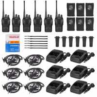 Walkie Talkies - PACK 6 x Intercomunicadores + Acessórios - NOVOS