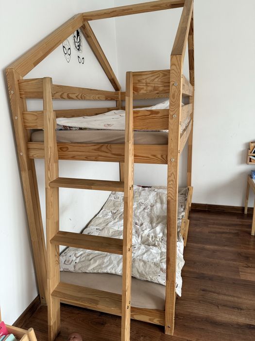 Lozko pietrowe z materacami