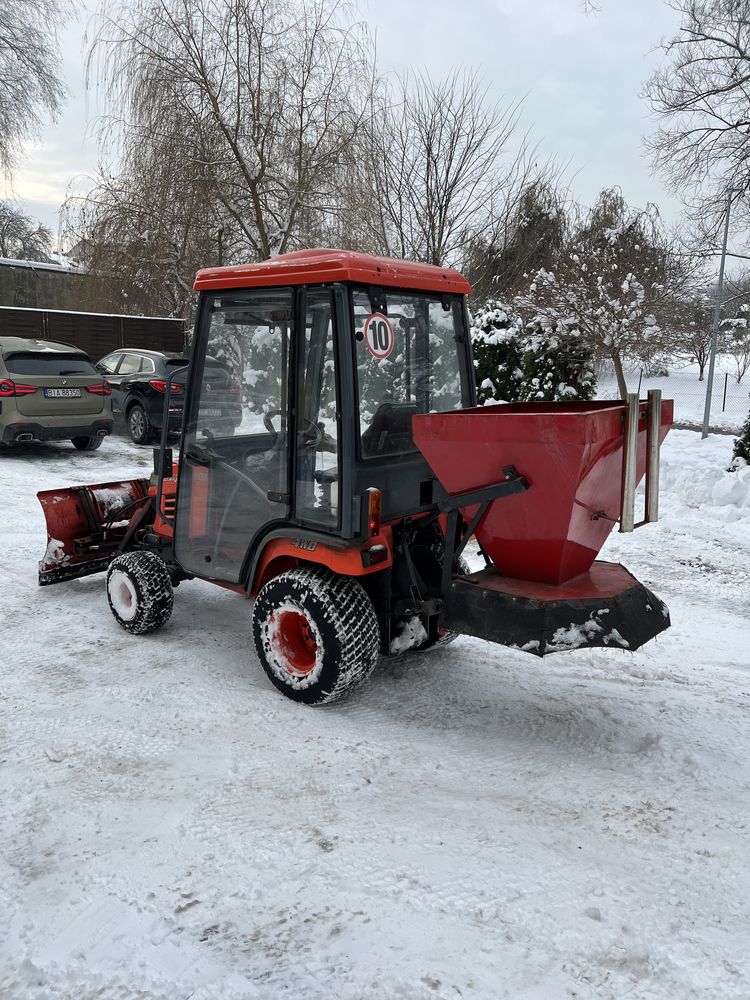 Traktorek Kubota BX2350 pług piaskarka