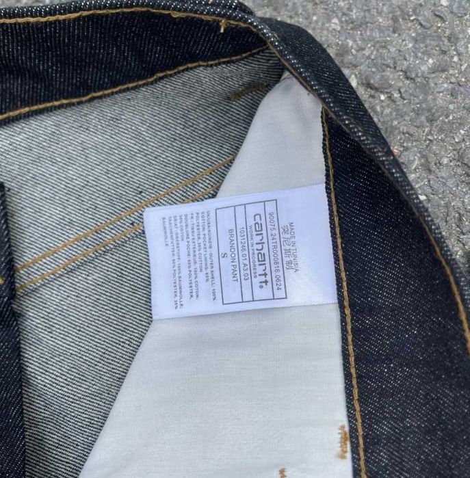 Carhartt WIP Brandon Pants – Blue Rinsed – Tamanho W36